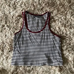 Striped crop top